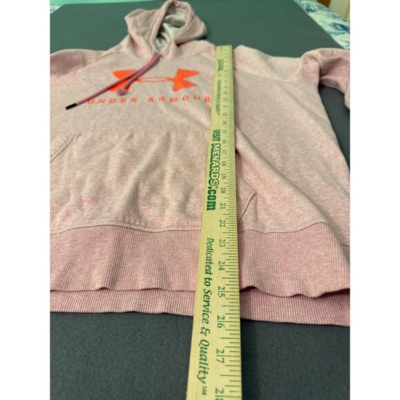 Under Armour Womens Pink Hoodie XL Loose Fit Long Sleeve Sweatshirt With Kangaro - Picture 5 of 6